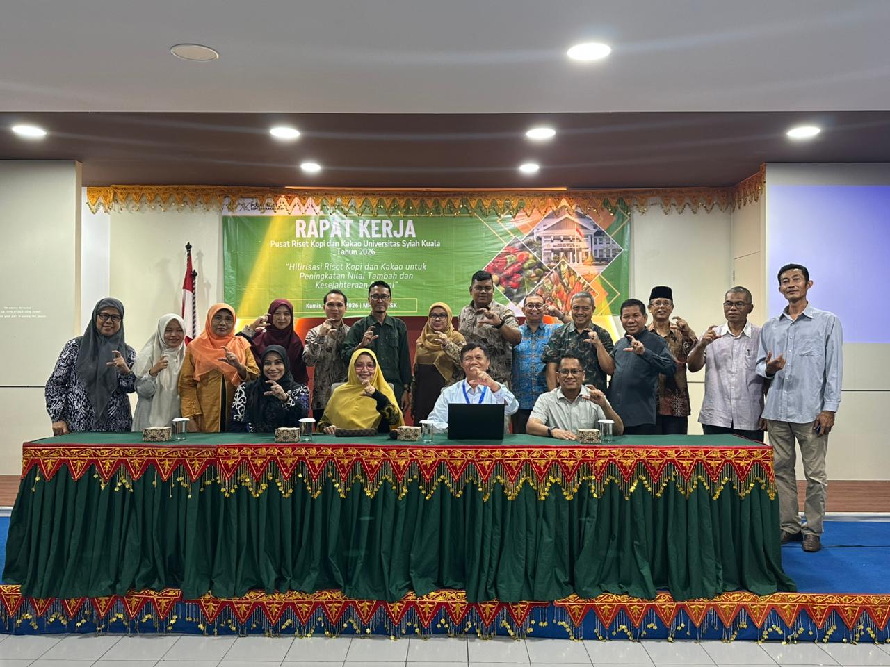 Raker Pusat Riset Kopi dan Kakao USK Bahas Hilirisasi Riset untuk Dongkrak Nilai Tambah dan Kesejahteraan Petani